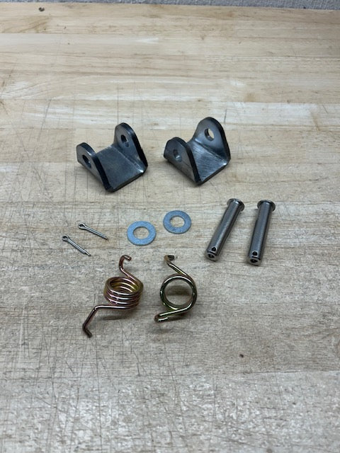 Kinetic MX Weld-On YZ Peg Mounts W/Pin & Spring Kit